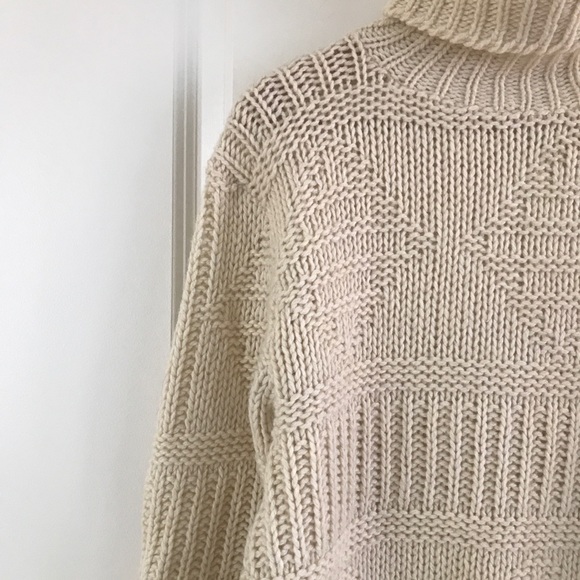 Jersild Ivory Wool Blend Turtleneck Sweater - Picture 5 of 9